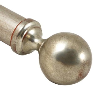 Water Gilded Ball Finial for 2" Curtain Rods~Each