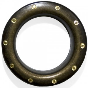 Antique Brass Diamond #12 Grommet - Designer Finish~Each