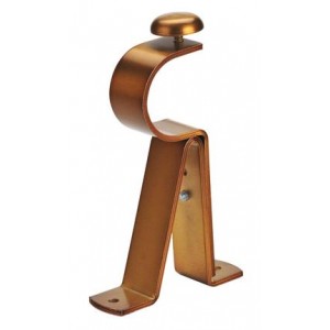 Brass Decorative Bracket for 1 3/8" Curtain Rod~Pair