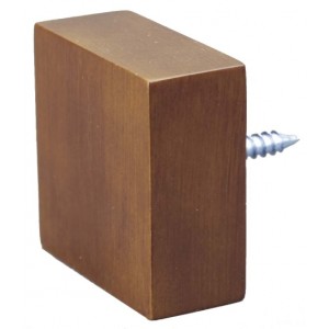 Quad Fruitwood End Cap~Each