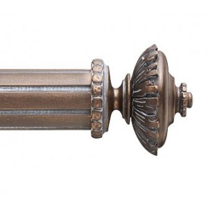 Brando Finial for 2 1/4" Curtain Rod-Each