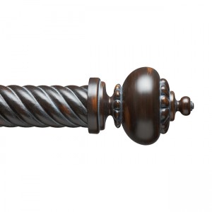 F214-6 Finial for 2" Curtain Rod~Each