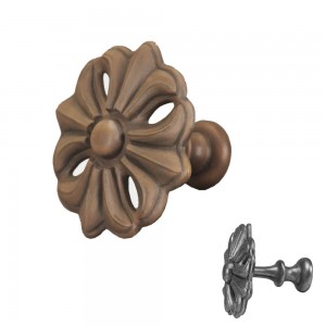 Faux Wood Fleur Top Treatment/Tieback~Each