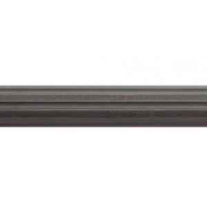 6' Fluted Wood Curtain Rod Pole~1 3/8" Rod Diameter