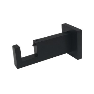 Black Rectangle Bracket for 2" x 1" Curtain Rod