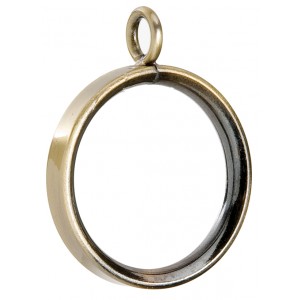 Flat Contemporary Iron Ring in Brushed Brass~Each