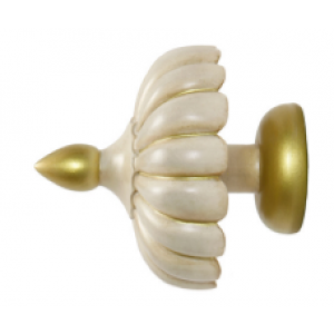 Ogee Finial for 1.5" Curtain Rod~Pair