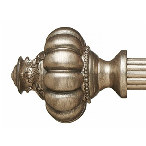 Marcel Finial for 1 3/8" Curtain Rod~Pair