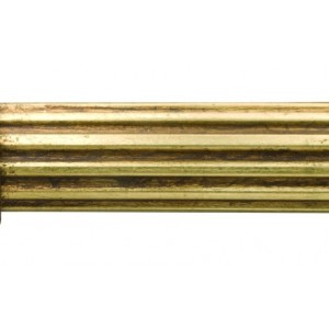 14' Fluted Wood Curtain Drapery Rod~2 1/4" Rod Diameter