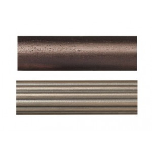 8' Wood Curtain Rod Pole~1 3/8" Rod Diameter