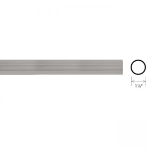 8' Metal Drapery Curtain Rod~1 1/8" Diameter