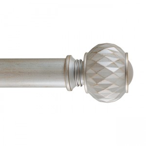 TFCR214124 Finial for 2" Curtain Rod~Each