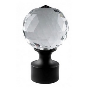 Aria Acrylic Finial for 1" Curtain Rod~Each