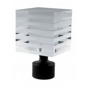 Striped Block Acrylic Finial for 1" Curtain Rod~Each