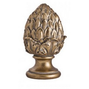 Artichoke Finial for 2 1/4" Curtain Rod~Each