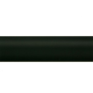 Black 1 1/8" Metal Curtain Rod