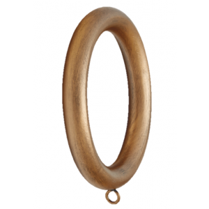 Wood Curtain Ring for 2 1/4" Curtain Rods~Each