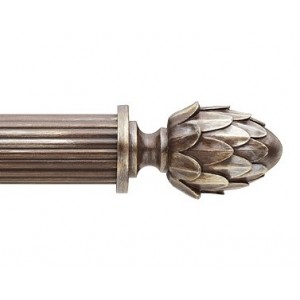 Artichoke Finial for 2" Drapery Curtain Rod~Each