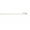 White Fiberglass Wand with Clip~36", 48", 60" and 72" Length