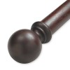 Wood Ball Single Rod Set ~ 1 3/8" Diameter
