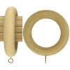 Smooth Wood Curtain Ring for 2" Curtain Rods~Each