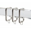 Brushed Nickel Square C-Ring for 1 1/2" Square Acrylic Rod~Each