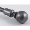 Iron Globe Finial-Small for 1/2" Curtain Rod~Each