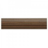 4' Fluted Wood Drapery Curtain Rod~1 3/8" Diameter