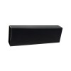 Rectangular Black Curtain Rod 2" x 1" 