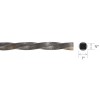 Steel Single Twist Solid Curtain Rod~1" Diameter (by the foot)