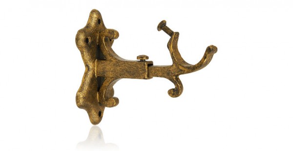 Adjustable Artigiani Bracket for 1 1/4" Curtain Rod