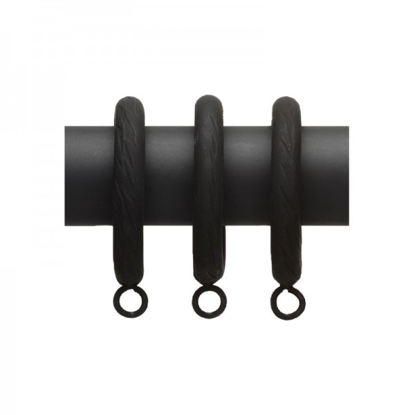 Iron Curtain Rings for 1 3/8" Drapery Rods ~ 7 Pack
