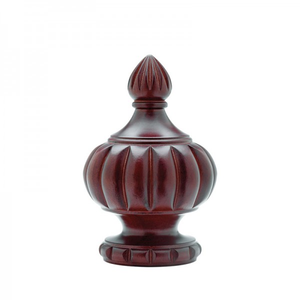 Crown Finial for 2 1/4" Curtain Rod ~ Each