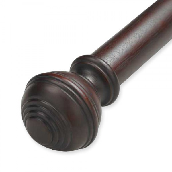 Turned Knob Single Rod Set ~ 1 3/8" Diameter
