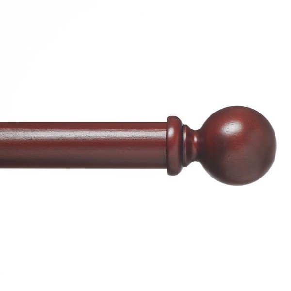 Wood Ball Single Rod Set ~ 2" Diameter