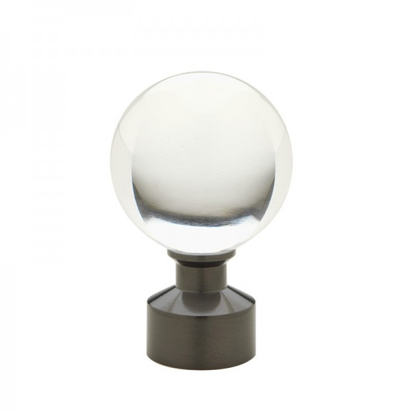 Graphite Acrylic Ball Finial