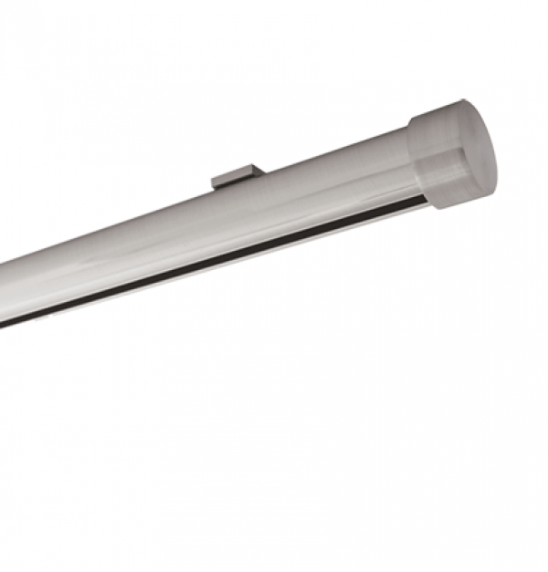 12' Aria Metal H-Rail Low Profile Ceiling Mount Traverse Kit~1 3/8" Curtain Track