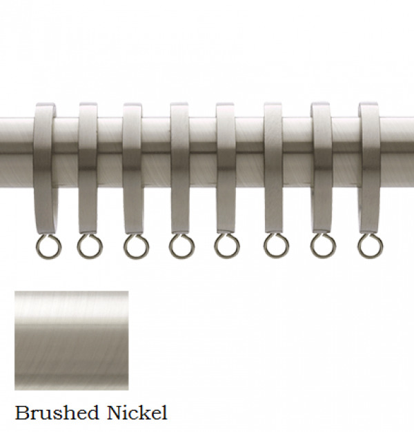 Curtains Ideas brushed nickel curtain rings : Metal Curtain Ring with Eyelet for 1 1/8