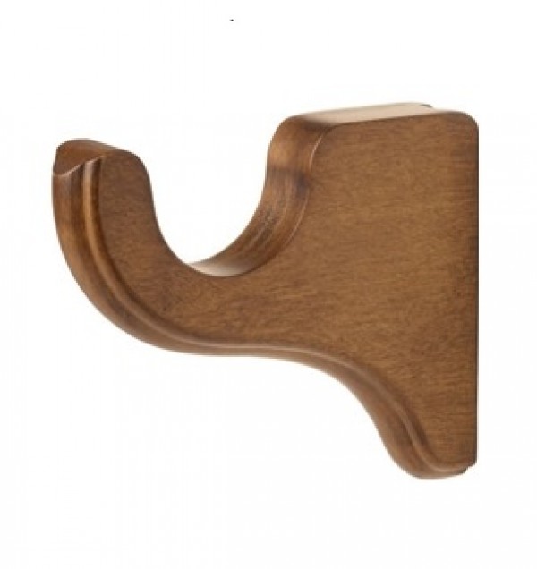 Wood Wall Bracket for 1 3/8" Drapery Rods3 1/2" Return Each