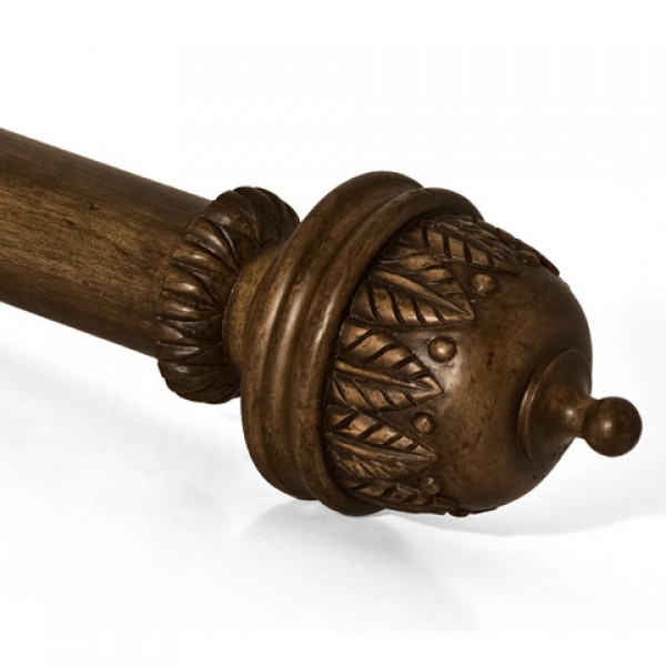 Stockbridge Curtain Rod Finial For 2 Drapery Rods Each