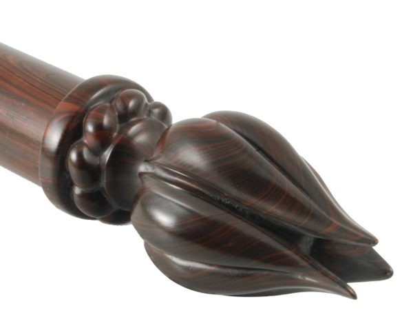 Water Gilded Lyre Finial for 2" Curtain Rods~Each