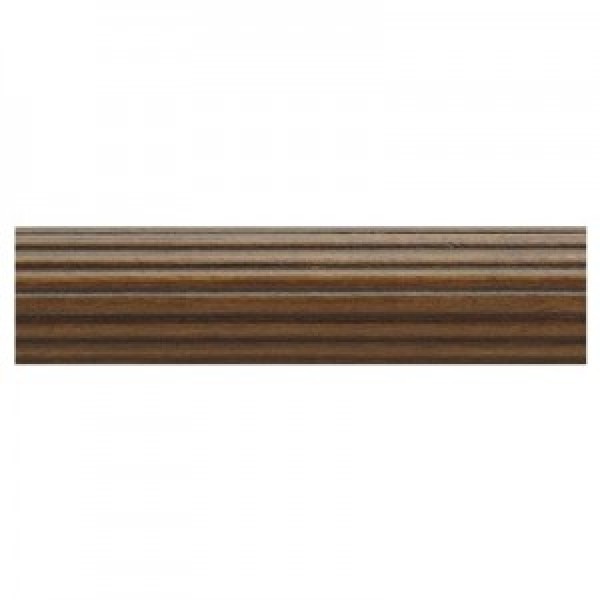 12' Fluted Wood Drapery Curtain Rods~1 3/8" Diameter