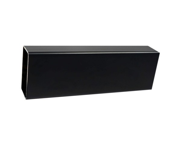 Rectangular Black Curtain Rod 2" x 1" 