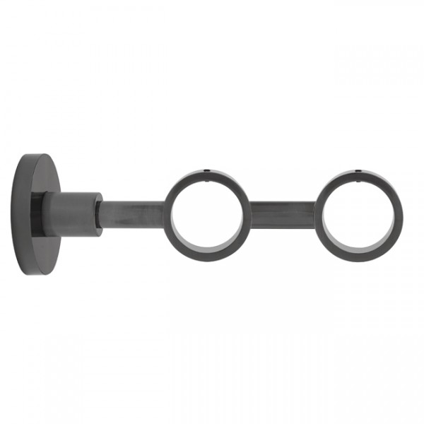 Eyelet Double Bracket for 1 1/8" Drapery Curtain Rod ~ Each