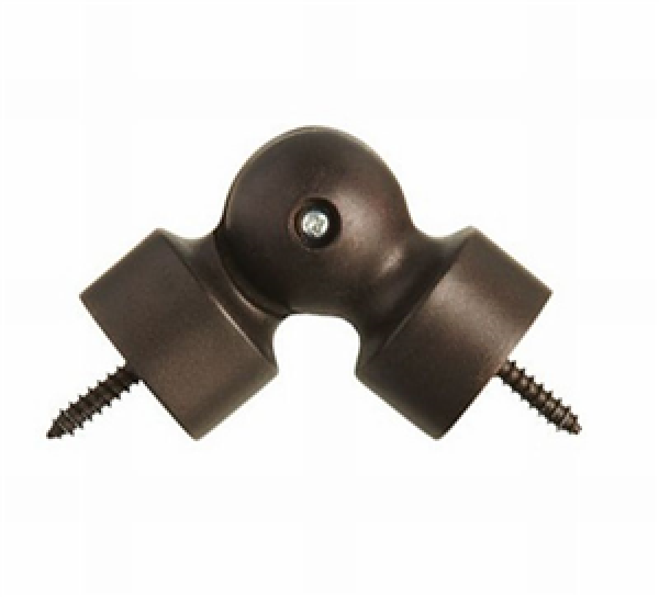 Hinged Resin Elbow for 2 1/4" Curtain Rod~Each
