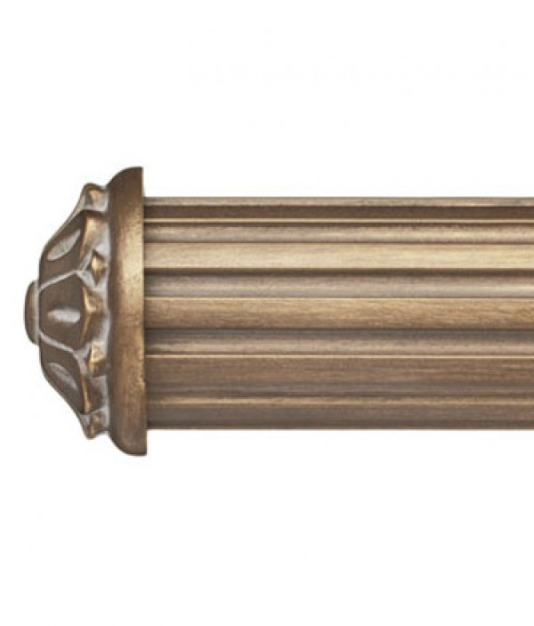 Large Carved Curtain Rod End Cap For 2 1 4 Wood Drapery Rods