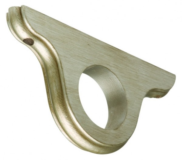 Wood Ceiling Mount Curtain Rod Bracket For 2 Wood Drapery Rods