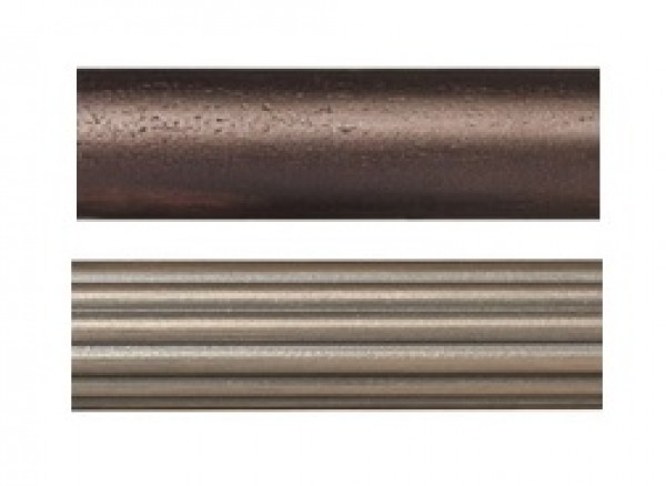 6' Smooth Wood Curtain Rod ~1 3/8" Rod Diameter