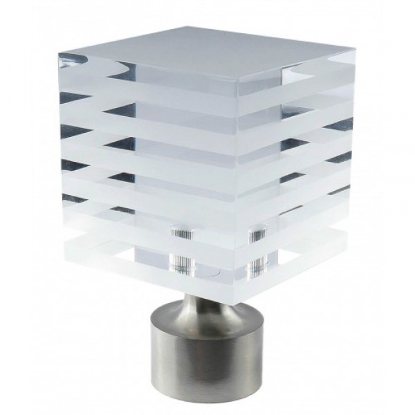 Striped Block Finial for 1 1/8" Rod Diameter ~ Each
