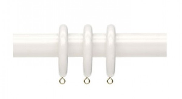 by Kirsch for sale online White 2" Solid Wood Pole Rings for Window Drapes 
